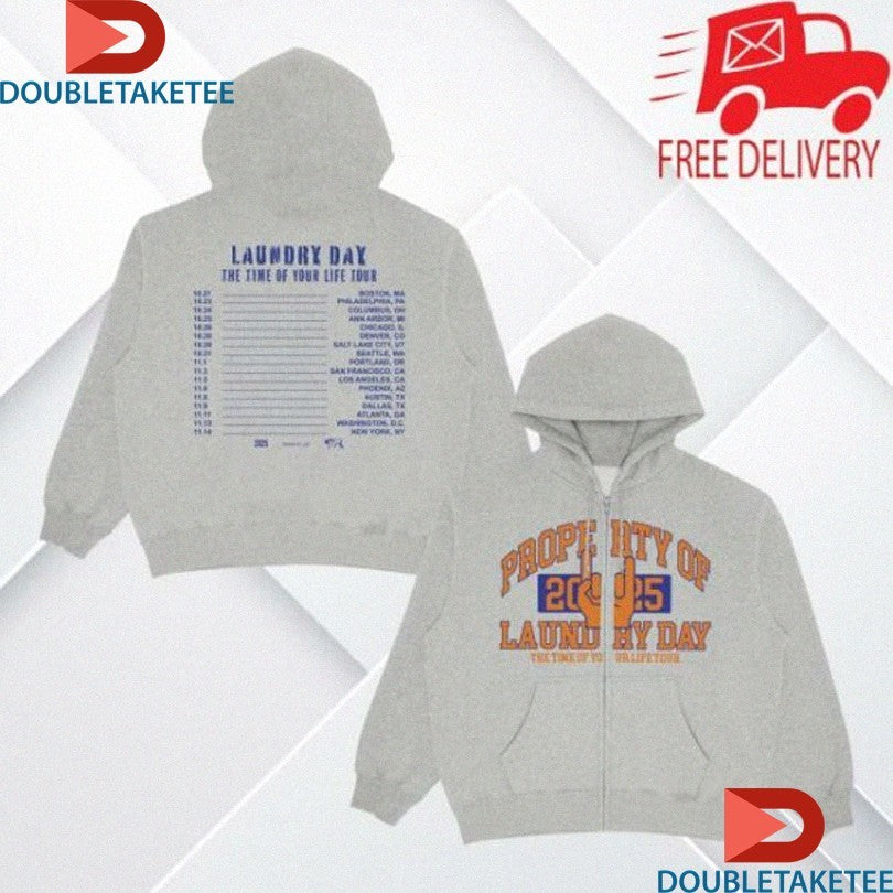 Official Laundry Day Time Of Your Life Tour 2025 Dates Shirts Unisex , , , Long Sleeve Tee