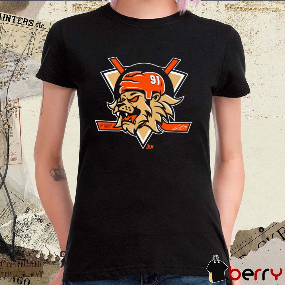 Leo Carlsson Lion Anaheim Ducks NHL 2026 Signature t-shirt