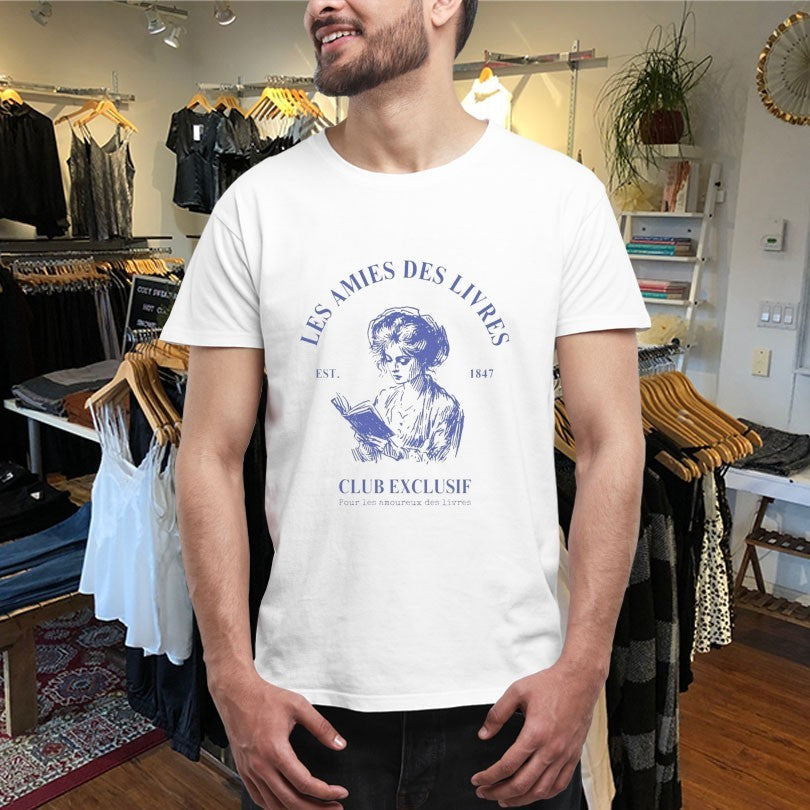Official Les Amies Des Livres Club Exclusif Est 1847 French Shirts Unisex , , , Long Sleeve Tee
