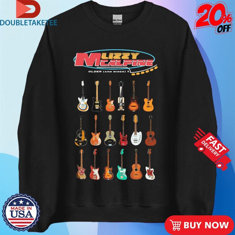 Official Lizzy Mcalpine Older And Wiser Guitars Shirts Unisex , , , Long Sleeve Tee