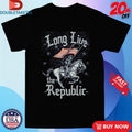 Official Long Live The Republic Skeleton Flag Shirts Unisex , , , Long Sleeve Tee