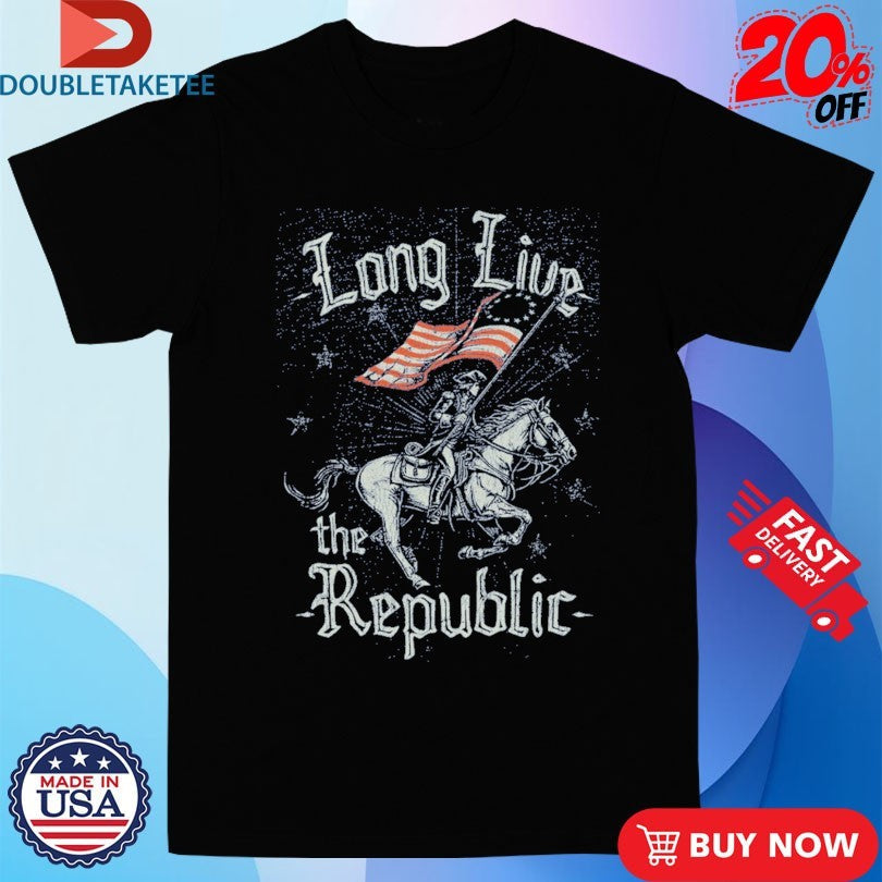 Official Long Live The Republic Skeleton Flag Shirts Unisex , , , Long Sleeve Tee