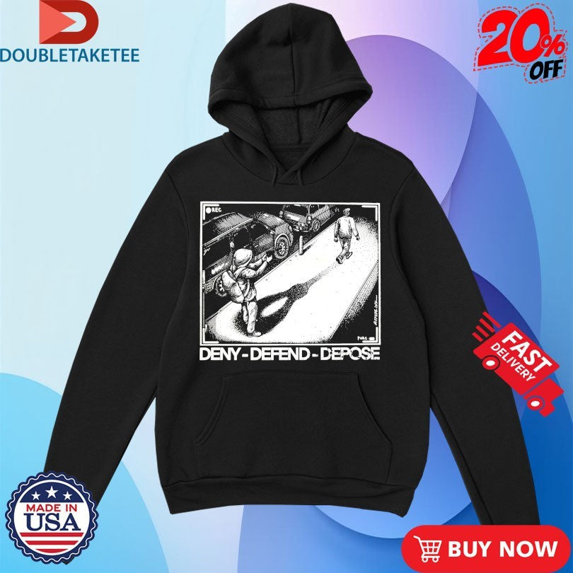 Official Luigi Mangione Deny Defend Depose Shirts Unisex , , , Long Sleeve Tee