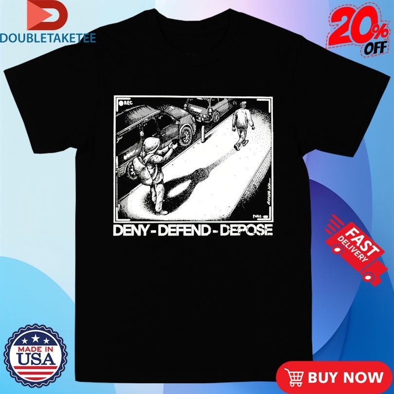 Official Luigi Mangione Deny Defend Depose Shirts Unisex , , , Long Sleeve Tee