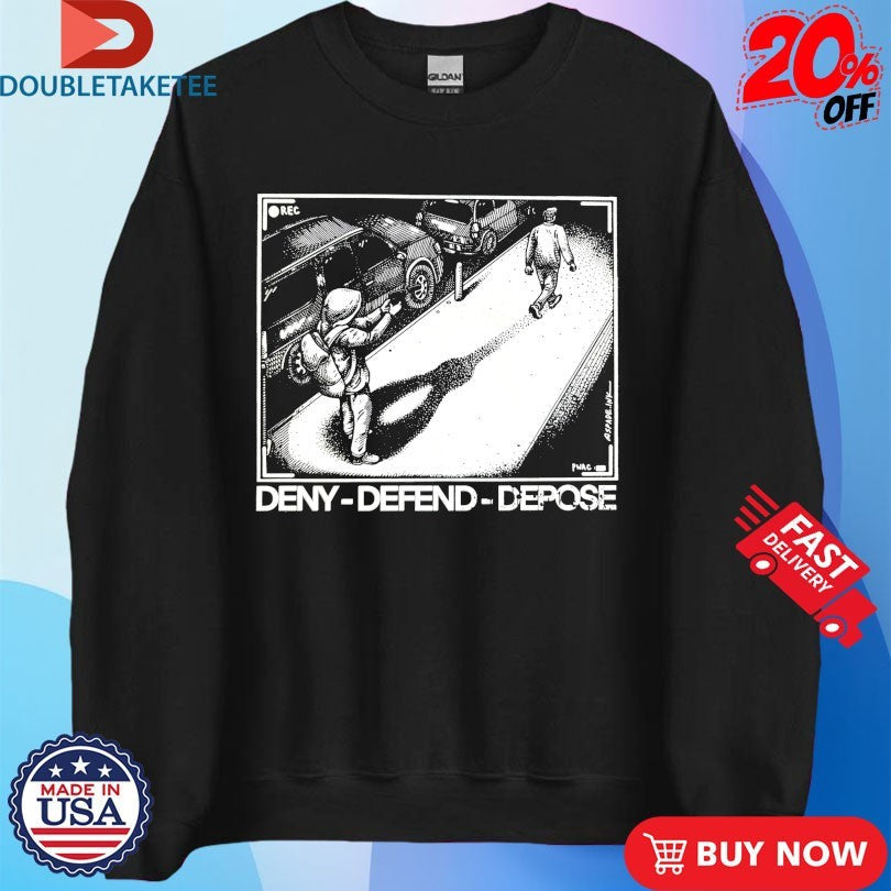 Official Luigi Mangione Deny Defend Depose Shirts Unisex , , , Long Sleeve Tee