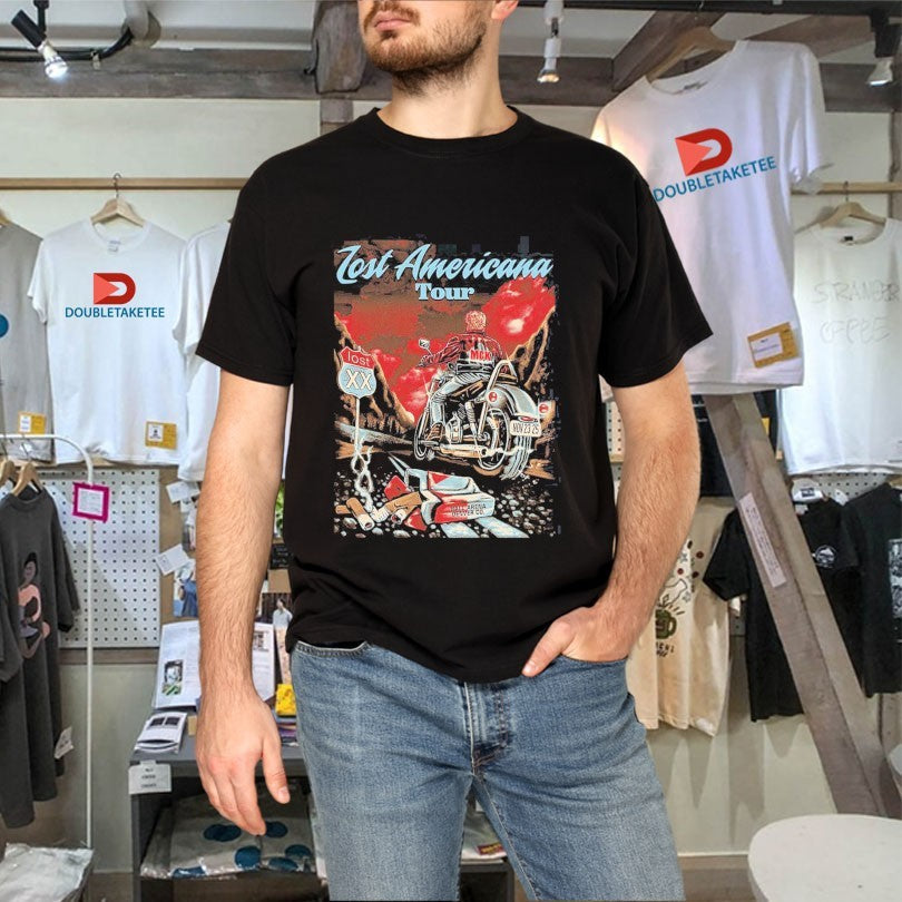 Official Machine Gun Kelly MGK Lost Americana Tour 2025 For Denver Colorado At Ball Arena On November 23 Motor Shirts