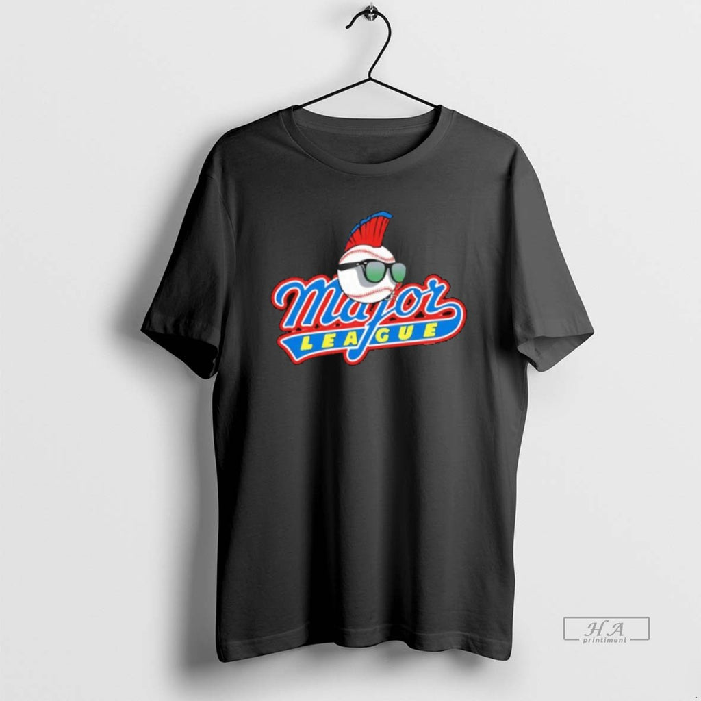 Official Major League Baseball With Mohawk And Sunglasses Graphic