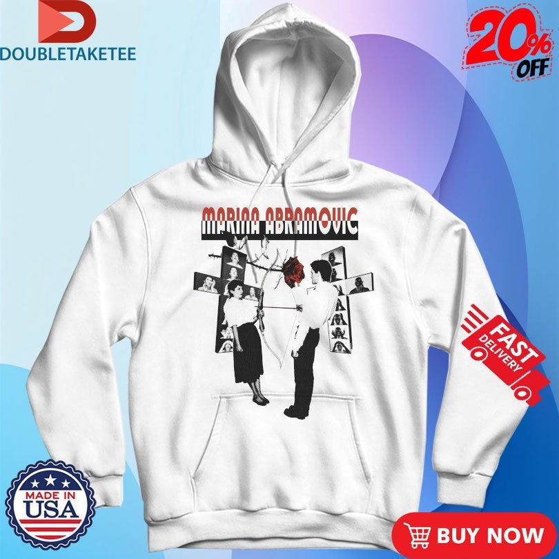 Official Marina Abramovic Bow And Arrow Shirts Unisex , , , Long Sleeve Tee