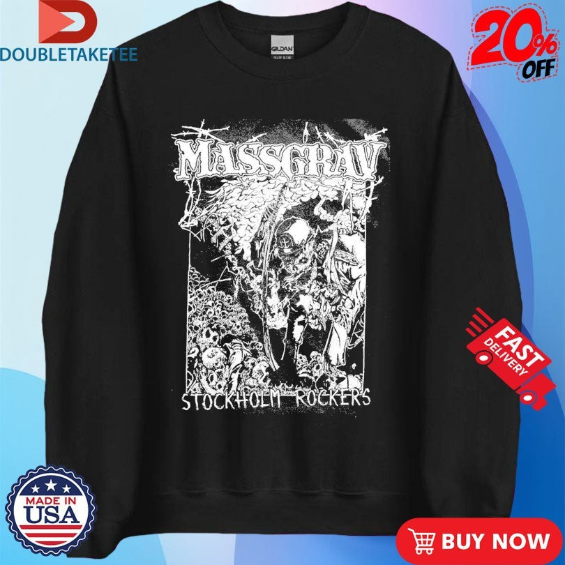 Official Massgrav Stockholm Rockers Shirts Unisex , , , Long Sleeve Tee