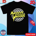 Official Massive Wagons Checkered Skater Shirts Unisex , , , Long Sleeve Tee