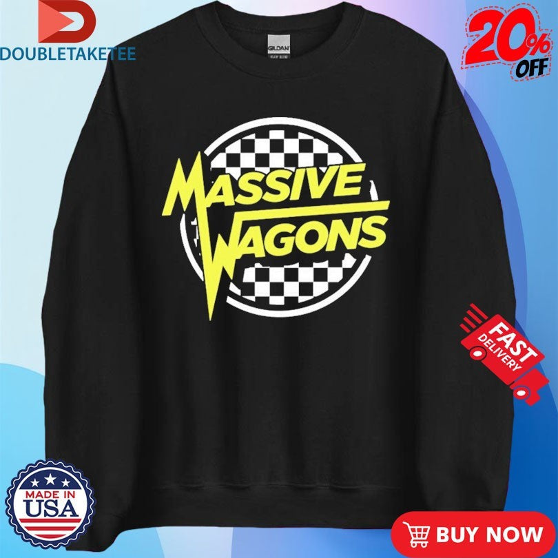 Official Massive Wagons Checkered Skater Shirts Unisex , , , Long Sleeve Tee