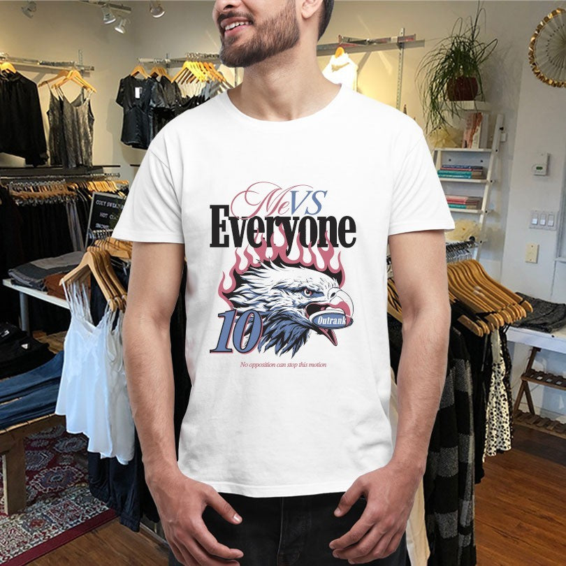 Official Me Vs Everyone No Opposition Can Stop This Motion Eagle Outrank Shirts Unisex , , , Long Sleeve Tee