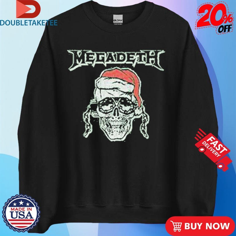 Official Megadeth Skull Christmas Shirts Unisex , , , Long Sleeve Tee