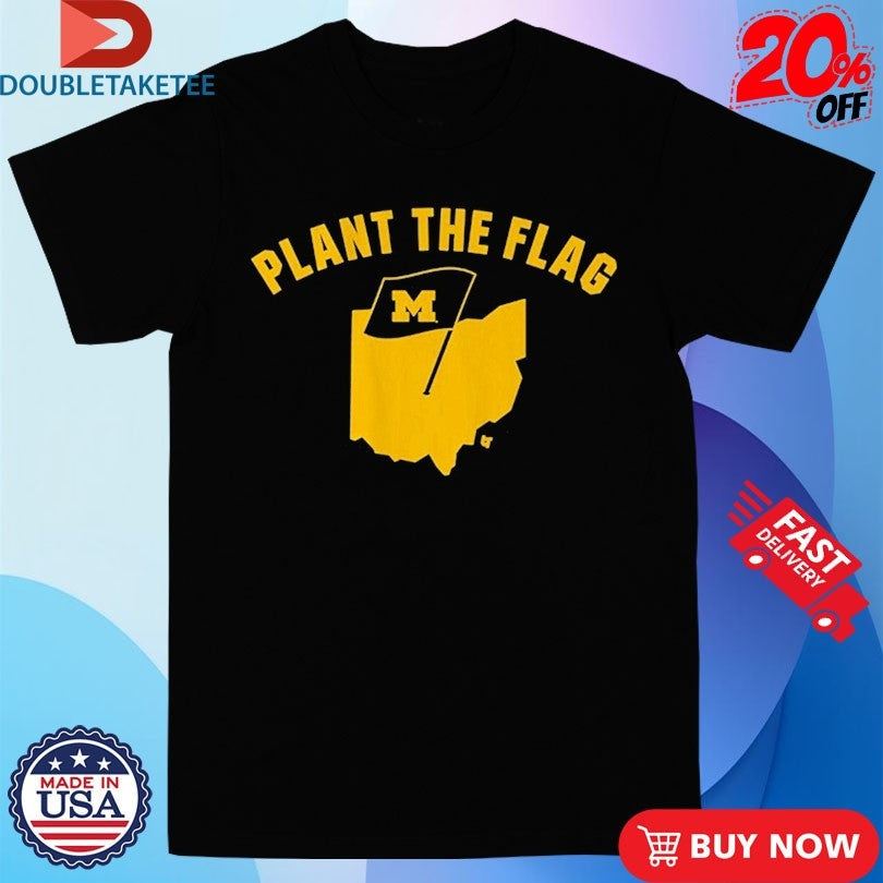 Official Michigan Wolverines Plant The Flag Map Shirts Unisex , , , Long Sleeve Tee