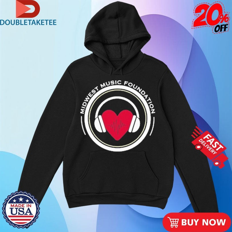 Official Midwest Music Foundation Heart Shirts Unisex , , , Long Sleeve Tee