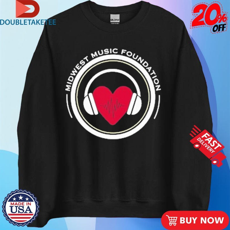 Official Midwest Music Foundation Heart Shirts Unisex , , , Long Sleeve Tee