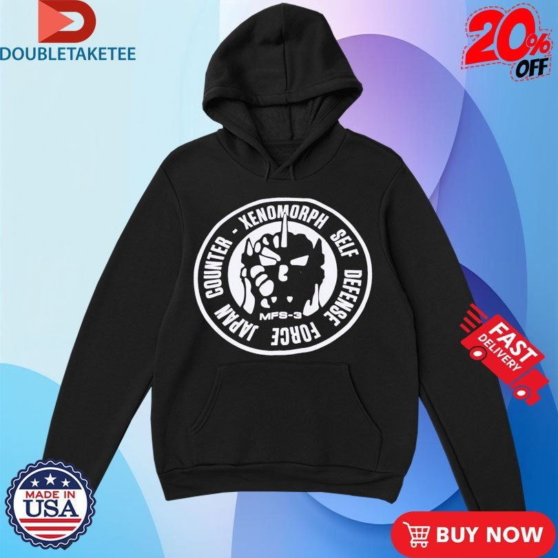 Official Misfits Counter Xenomorph Self Defense Force Japan MFS-3 JXSDF Shirts Unisex , , , Long Sleeve Tee