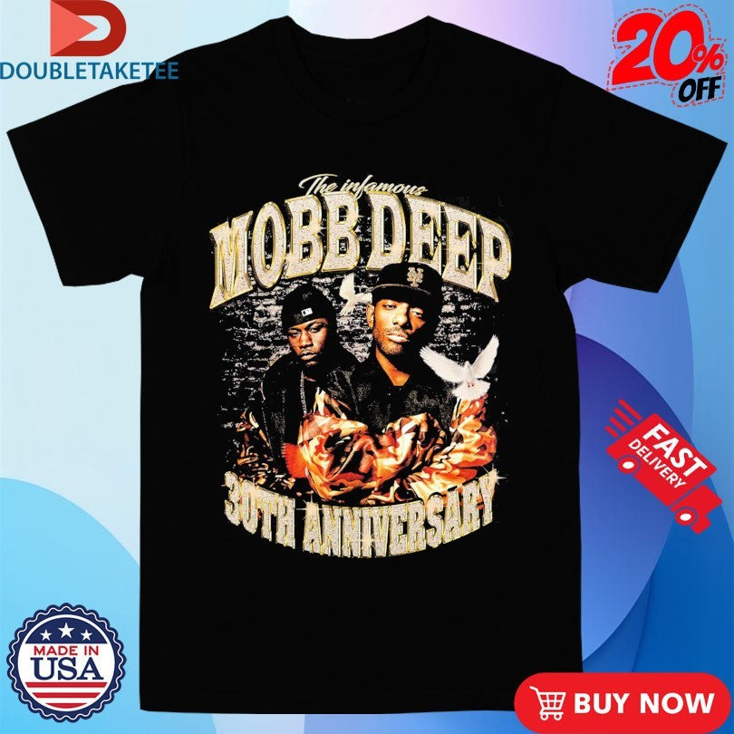 Official Mobb Deep The Infamours 30th Anniversary Tour 2025 Shirts Unisex , , , Long Sleeve Tee