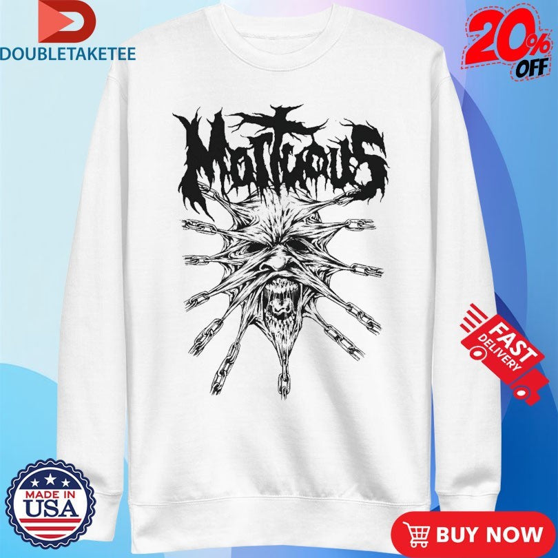Official Mortuous Chained Face Shirts Unisex , , , Long Sleeve Tee