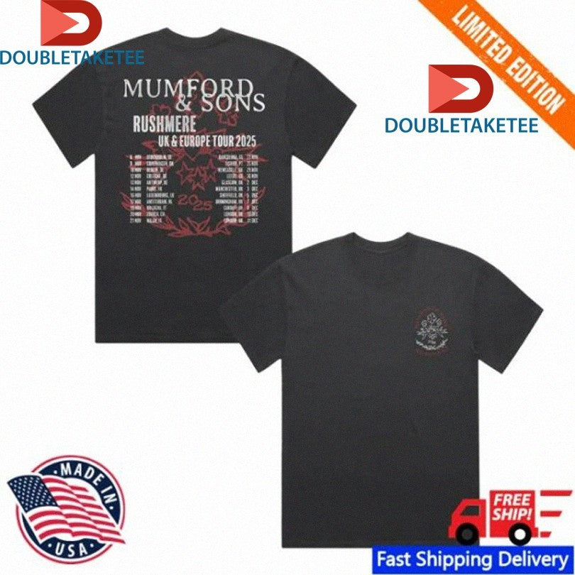 Official Mumford And Sons Uk &amp; Eu Tour 2025 Stamp Shirts Unisex , , , Long Sleeve Tee