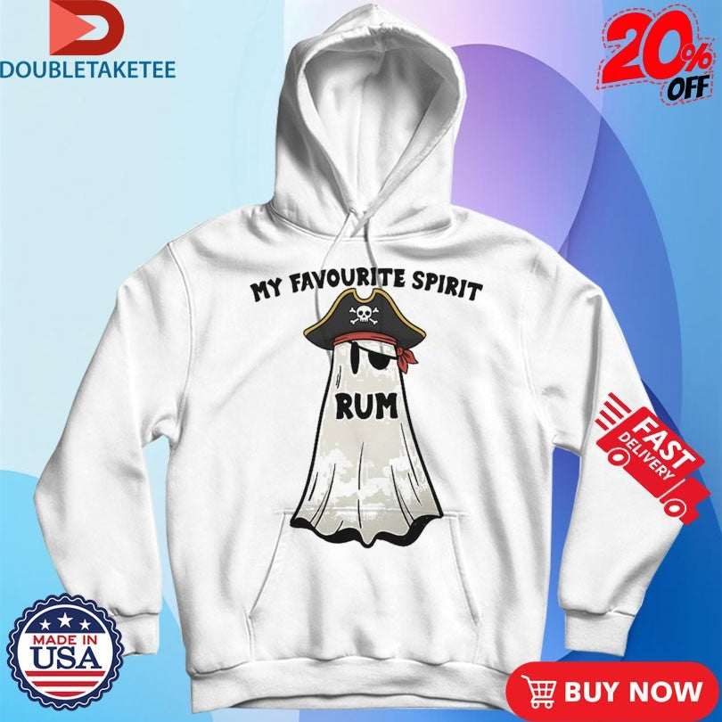 Official My Favourite Spirit Rum Ghost Pirates Shirts Unisex , , , Long Sleeve Tee