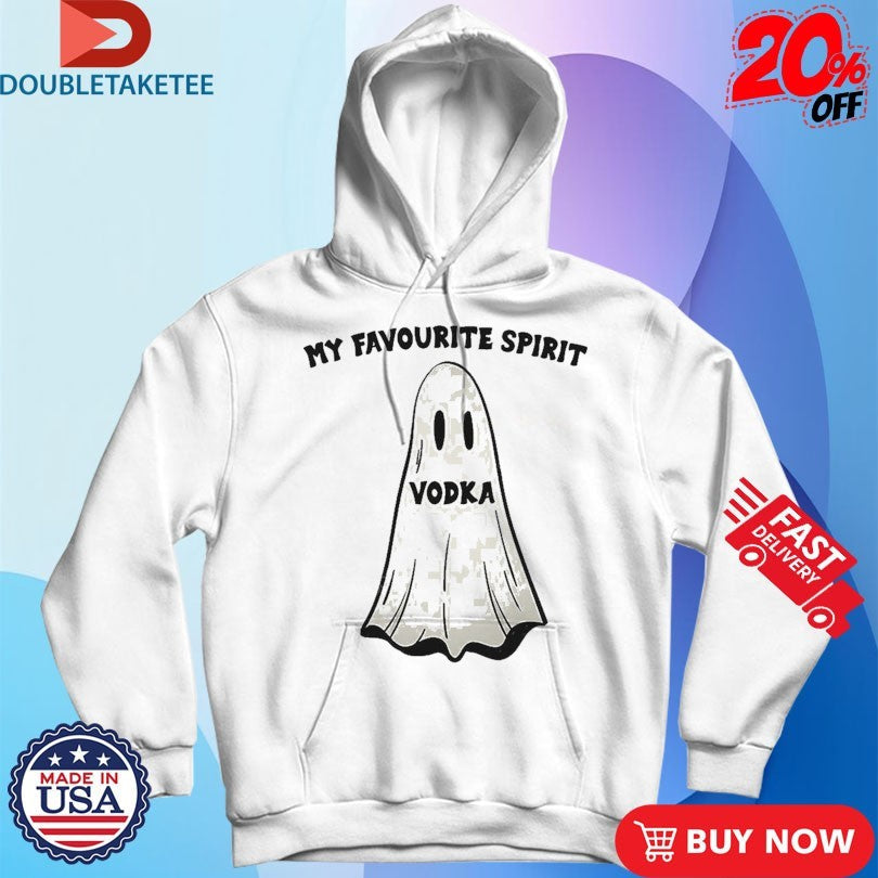 Official My Favourite Spirit Vodka Ghost Shirts Unisex , , , Long Sleeve Tee