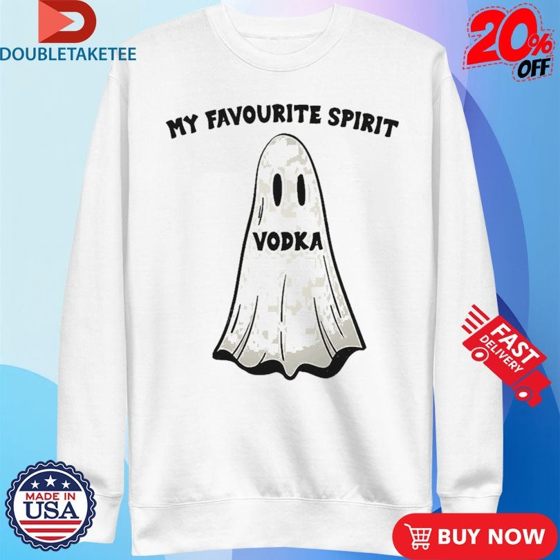 Official My Favourite Spirit Vodka Ghost Shirts Unisex , , , Long Sleeve Tee