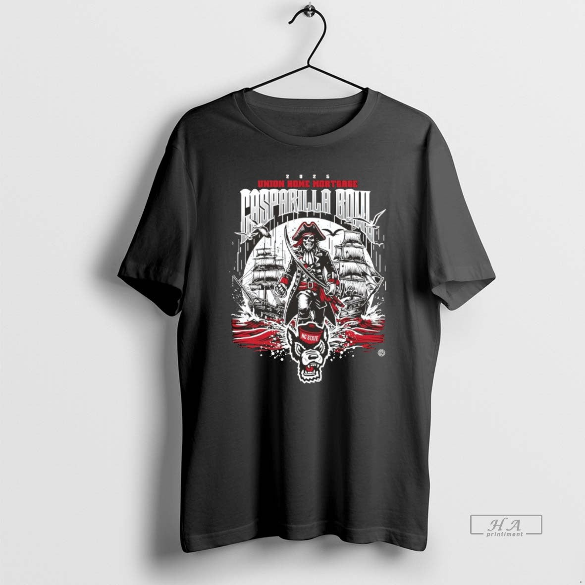Official Nc State Wolfpack 2025 Gasparilla Bowl Union Home Mortgage Chriast T-Shirts