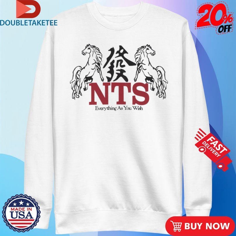 Official NTS Everything As You Wish Flaming Horse Shirts Unisex , , , Long Sleeve Tee