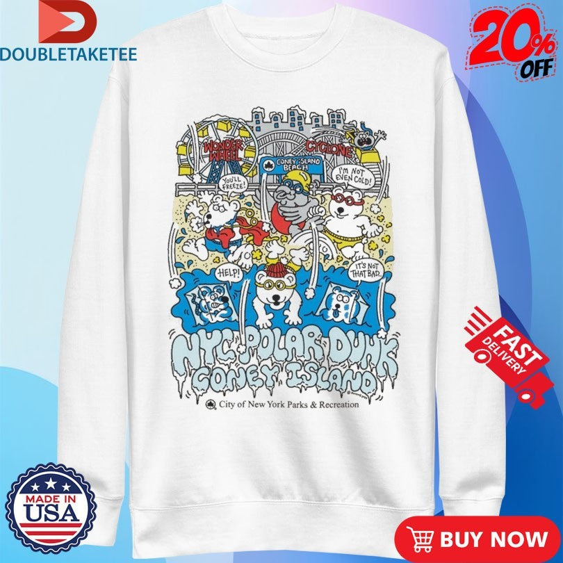 Official NYC Coney Island Polar Dunk Shirts Unisex , , , Long Sleeve Tee