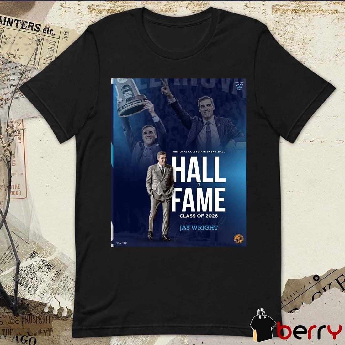National Collegiate Basketball Hall Of Fame Class Of 2026 Jay Wright t-shirt