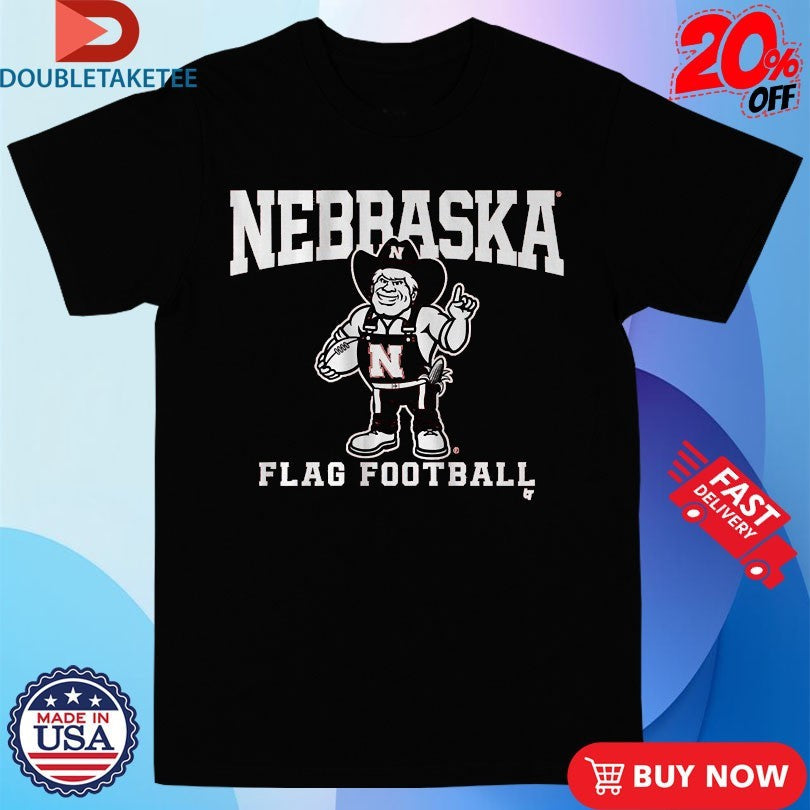 Official Nebraska Cornhuskers Flag Football Mascot s Unisex , , , Long Sleeve Tee