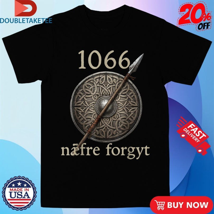 Official Never Forget Viking England History 1066 Naefre Forgyt Unisex , , , Long Sleeve Tee