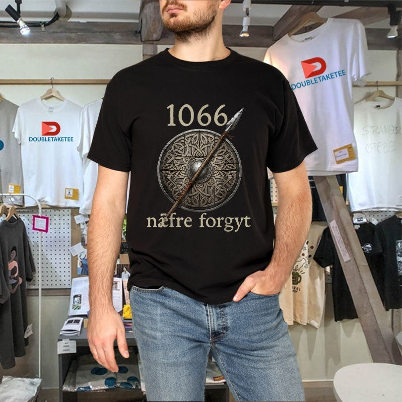 Official Never Forget Viking England History 1066 Naefre Forgyt Unisex , , , Long Sleeve Tee