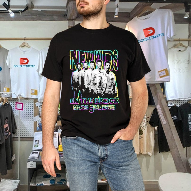 Official New Kids On The Block Magic Summer Tour 2024 Photo Shirts Unisex , , , Long Sleeve Tee