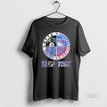 Official New York Giants New York Yankees York Nets New York Rangers Mashup Logo T-Shirts