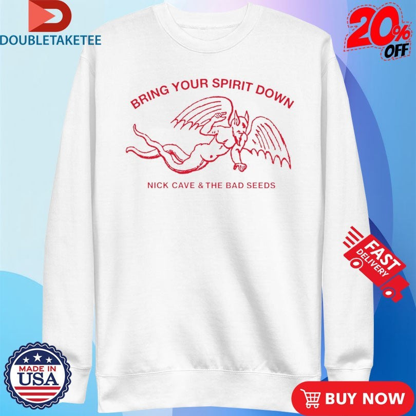 Official Nick Cave &amp; The Bad Seeds Bring Your Spirit Down Devil Shirts Unisex , , , Long Sleeve Tee
