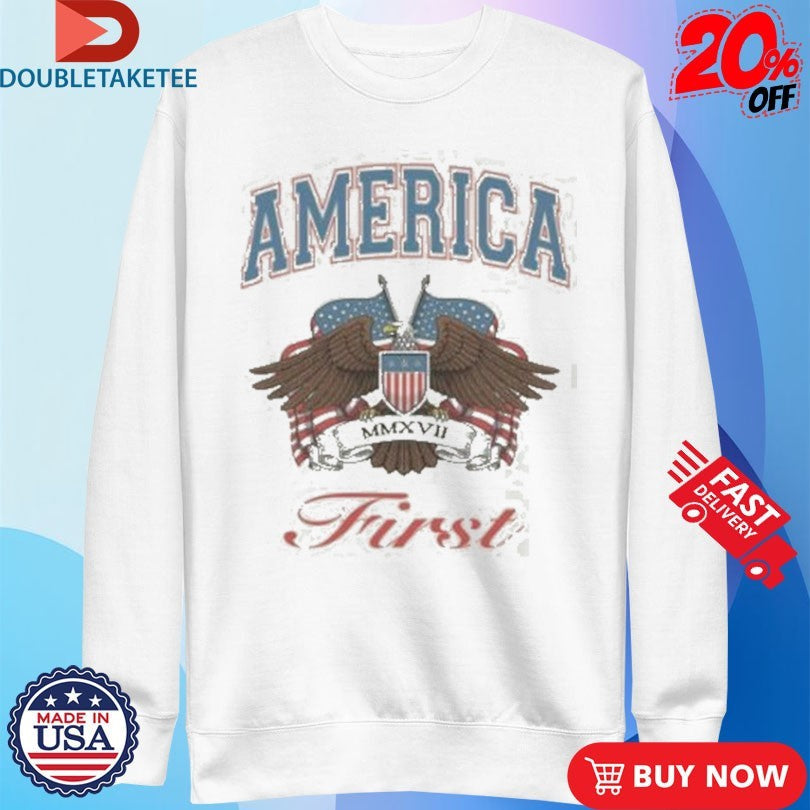 Official Nick Fuentes America First Eagle Shirts Unisex , , , Long Sleeve Tee