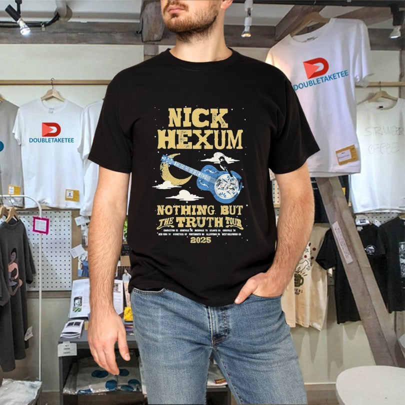 Official Nick Hexum Nothing But The Truth Tour 2025 Guitar Moon Shirts Unisex , , , Long Sleeve Tee