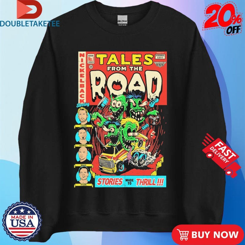 Official Nickelback Tales From The Road Stories Made To Thrill Canada Shirts Unisex , , , Long Sleeve Tee