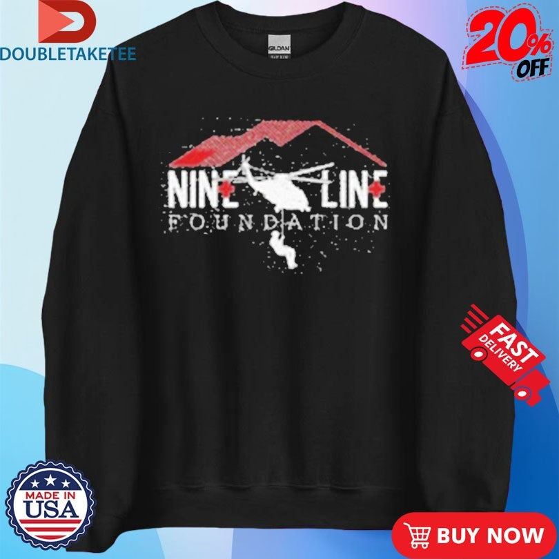 Official Nine Line Foundation Logo Shirts Unisex , , , Long Sleeve Tee