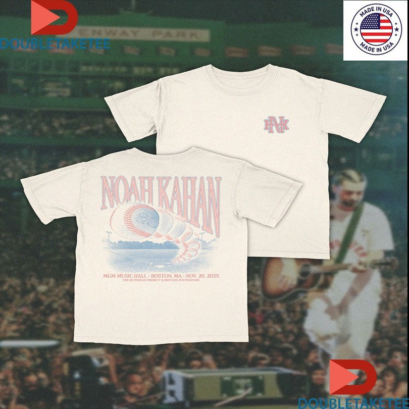 Official Noah Kahan X Boston Red Sox MGM Music Hall Boston Ma Nov 20 2025 Shirts Unisex , , , Long Sleeve Tee