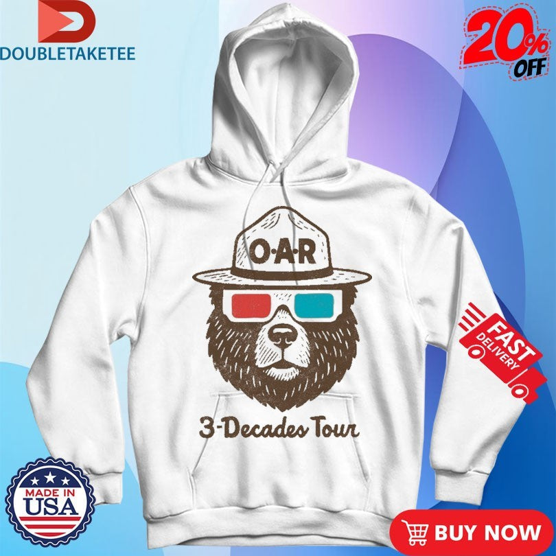 Official OAR 3D Bear Tour Shirts Unisex , , , Long Sleeve Tee