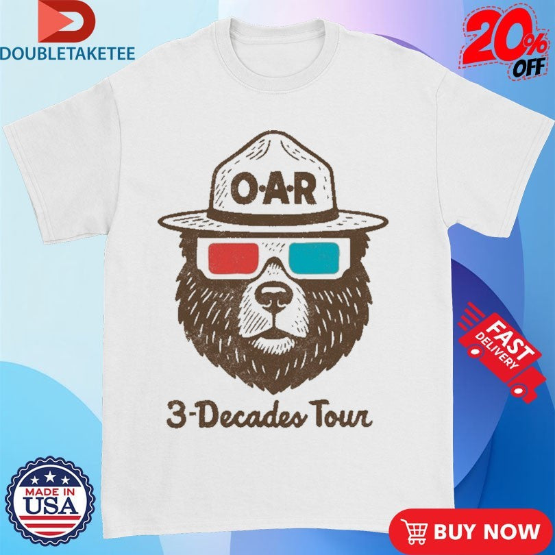 Official OAR 3D Bear Tour Shirts Unisex , , , Long Sleeve Tee