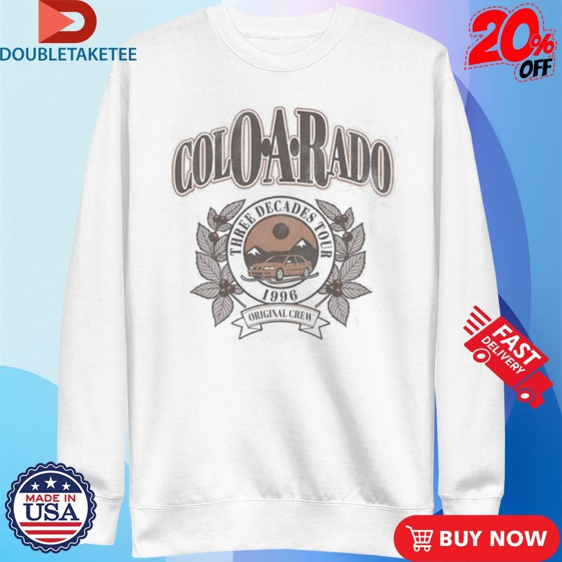 Official OAR Of A Revolution Colorado Three Decades Tour 1996 Shirts Unisex , , , Long Sleeve Tee