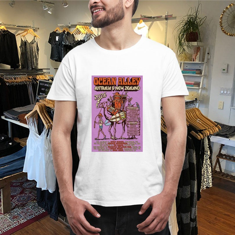 Official Ocean Alley Poster 2026 Australia &amp; New Zealand Shirts Unisex , , , Long Sleeve Tee