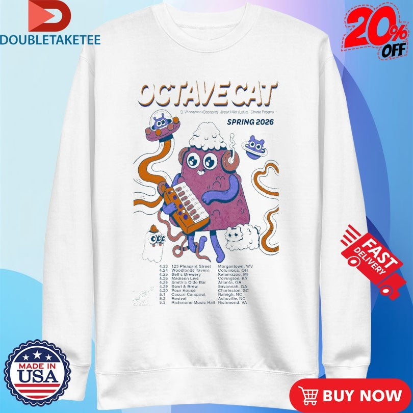 Official Octave Cat Tour Spring 2026 Shirts Unisex , , , Long Sleeve Tee