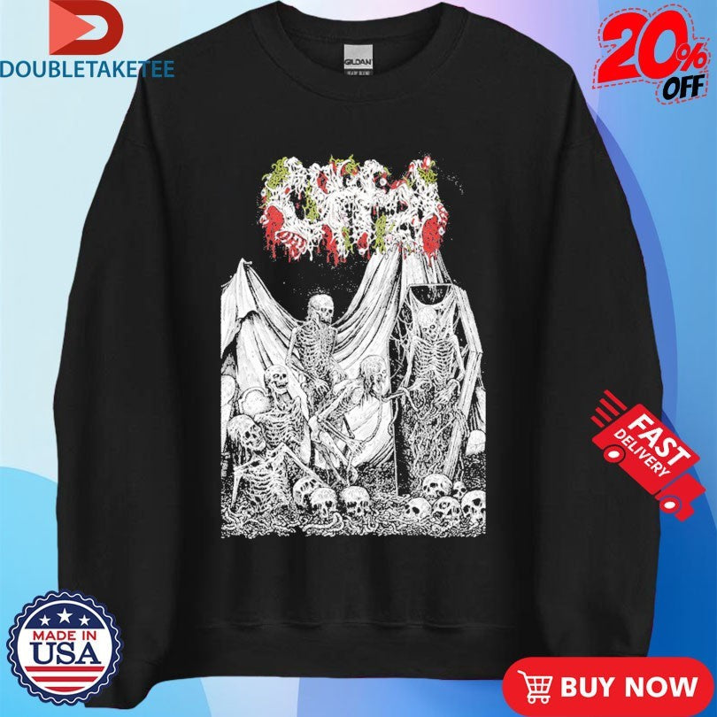 Official Offal Horrorfiend Skeletons Shirts Unisex , , , Long Sleeve Tee