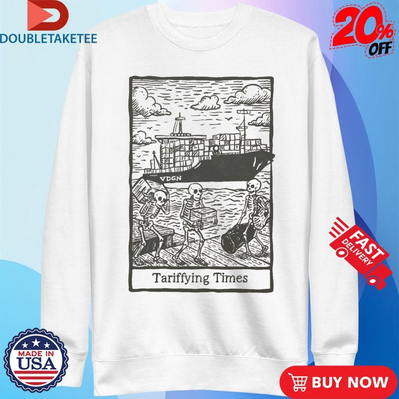 Official Official VDGN Tariffying Times Skeleton Shirts Unisex , , , Long Sleeve Tee