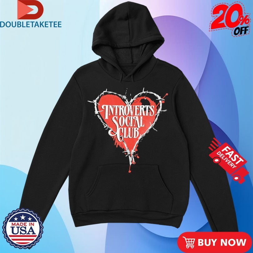 Official Otto By Kris Introverts Social Club Heart Shirts Unisex , , , Long Sleeve Tee
